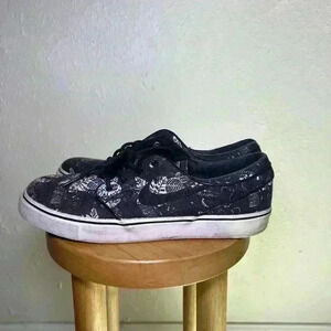 Nike Men's SB Zoom Stefan Janoski Floral Shoes Size 8.5 Black/White 333824-022